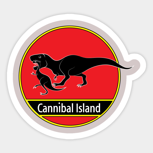 Cannibal Island Sticker by martinussumbaji